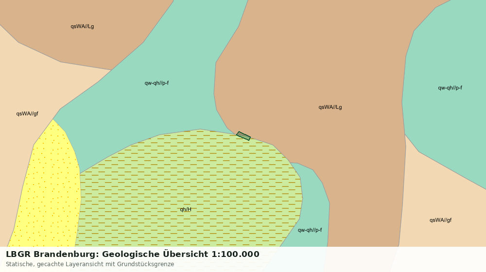 Statische Kartenansicht: LBGR Brandenburg: Geologische Übersicht 1:100.000