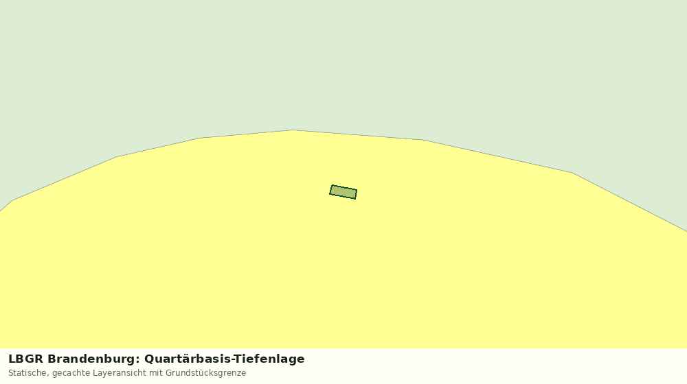 Statische Kartenansicht: LBGR Brandenburg: Quartärbasis-Tiefenlage