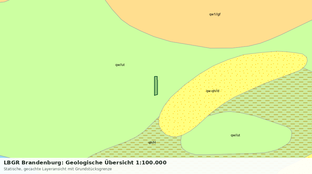 Statische Kartenansicht: LBGR Brandenburg: Geologische Übersicht 1:100.000