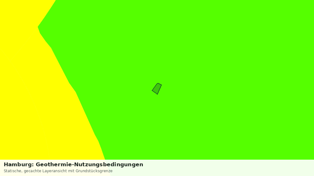 Statische Kartenansicht: Hamburg: Geothermie-Nutzungsbedingungen