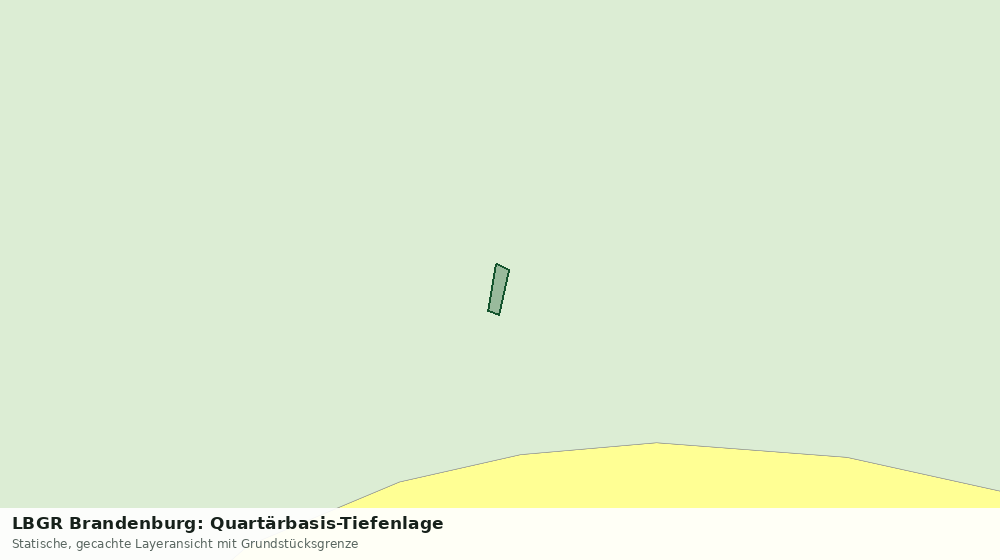 Statische Kartenansicht: LBGR Brandenburg: Quartärbasis-Tiefenlage