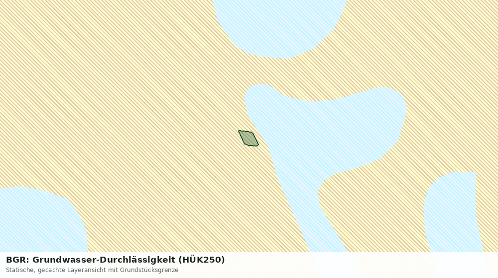 Statische Kartenansicht: BGR: Grundwasser-Durchlässigkeit (HÜK250)