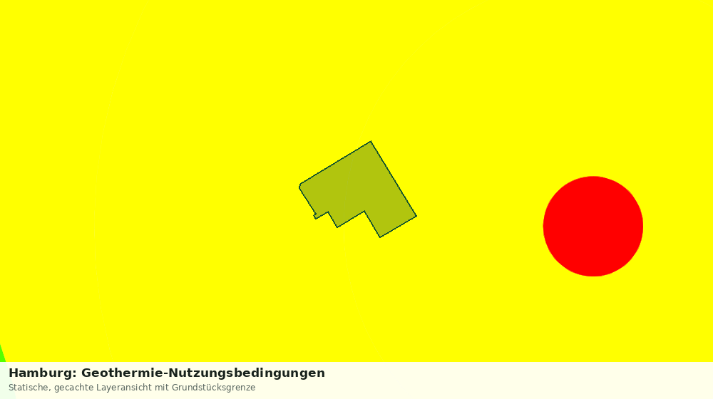 Statische Kartenansicht: Hamburg: Geothermie-Nutzungsbedingungen