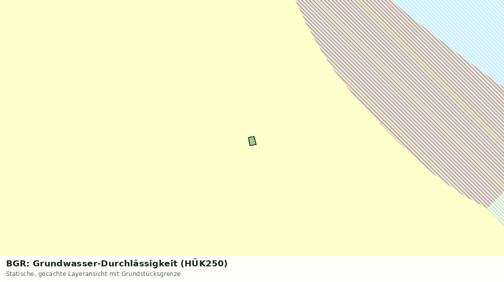 Statische Kartenansicht: BGR: Grundwasser-Durchlässigkeit (HÜK250)