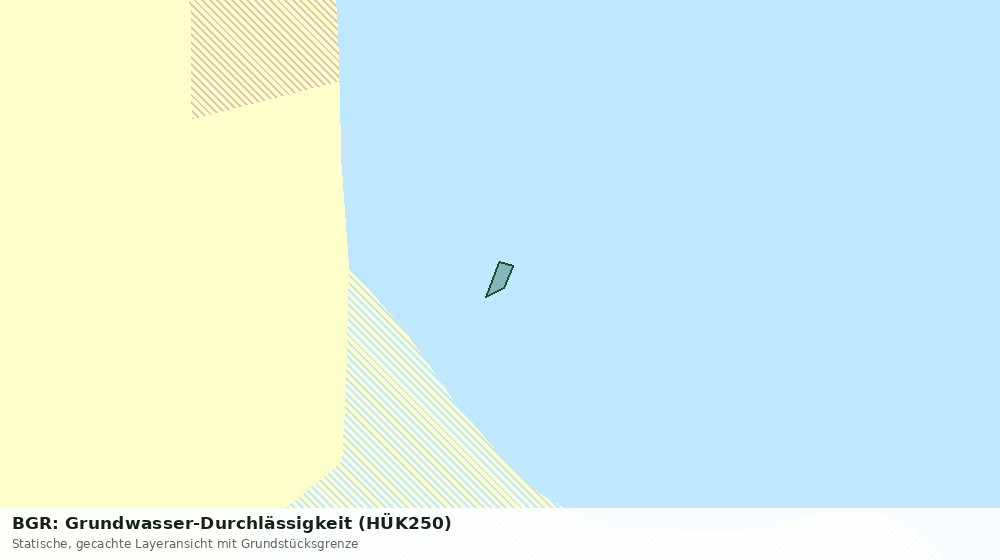 Statische Kartenansicht: BGR: Grundwasser-Durchlässigkeit (HÜK250)