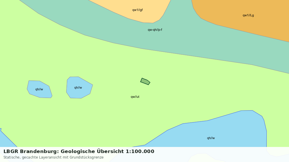 Statische Kartenansicht: LBGR Brandenburg: Geologische Übersicht 1:100.000
