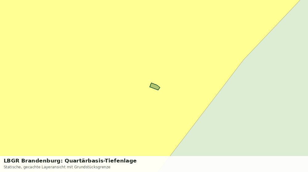Statische Kartenansicht: LBGR Brandenburg: Quartärbasis-Tiefenlage