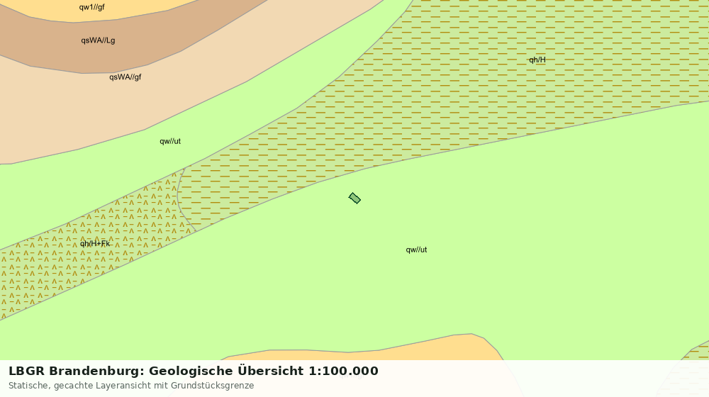 Statische Kartenansicht: LBGR Brandenburg: Geologische Übersicht 1:100.000