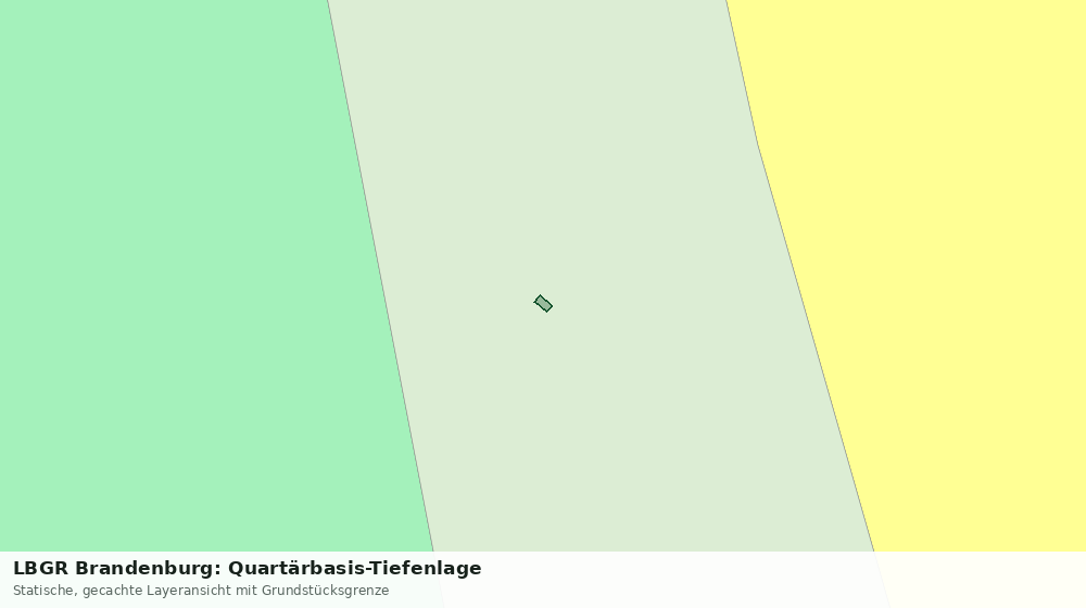 Statische Kartenansicht: LBGR Brandenburg: Quartärbasis-Tiefenlage