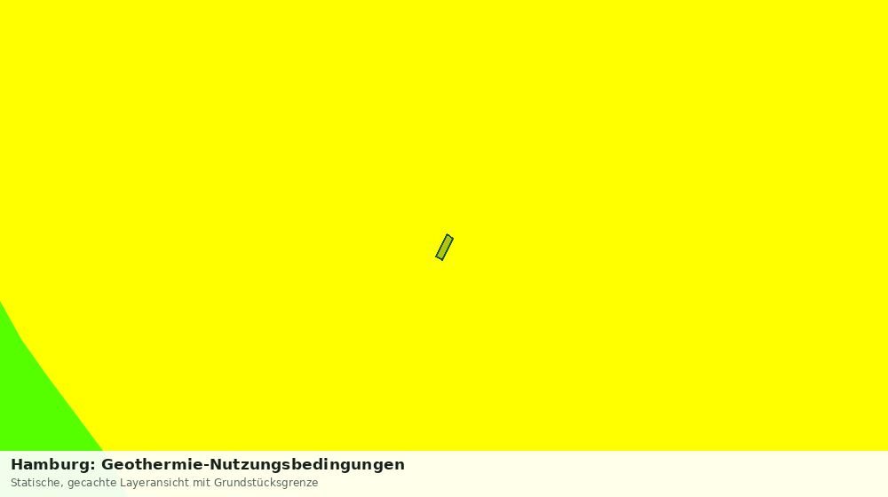 Statische Kartenansicht: Hamburg: Geothermie-Nutzungsbedingungen