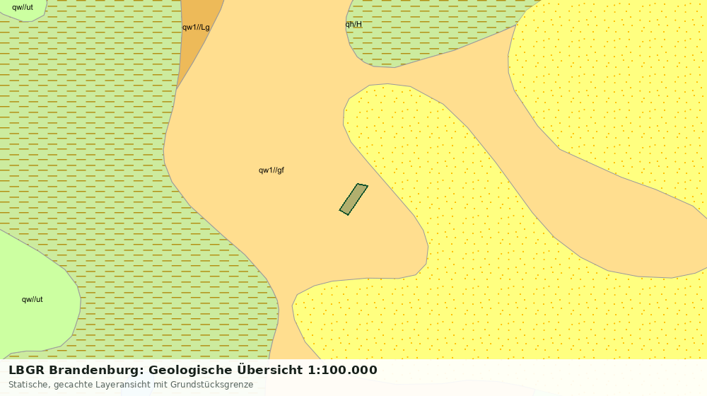Statische Kartenansicht: LBGR Brandenburg: Geologische Übersicht 1:100.000