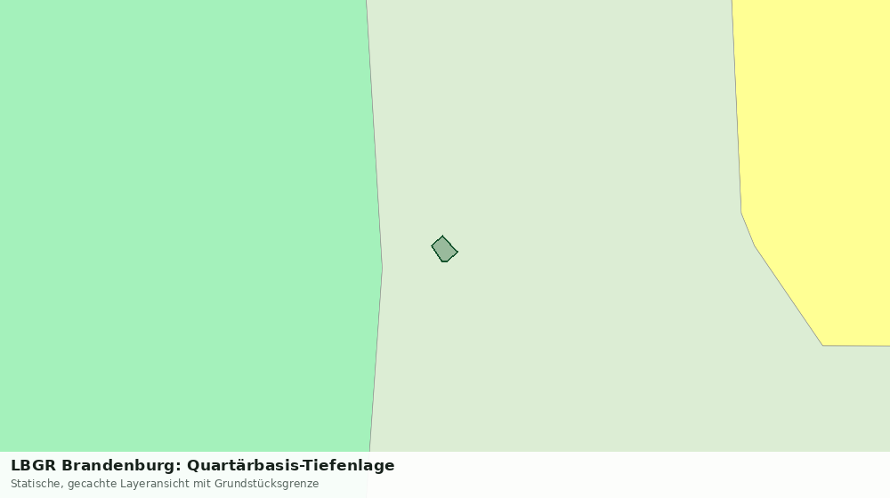 Statische Kartenansicht: LBGR Brandenburg: Quartärbasis-Tiefenlage
