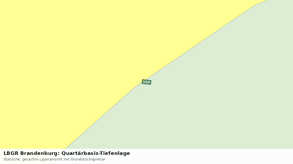 Statische Kartenansicht: LBGR Brandenburg: Quartärbasis-Tiefenlage