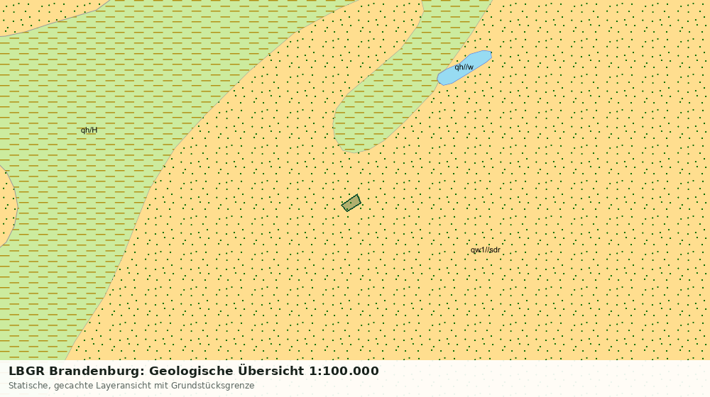 Statische Kartenansicht: LBGR Brandenburg: Geologische Übersicht 1:100.000