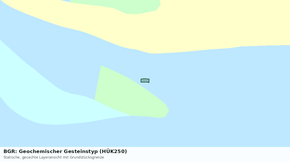 Statische Kartenansicht: BGR: Geochemischer Gesteinstyp (HÜK250)