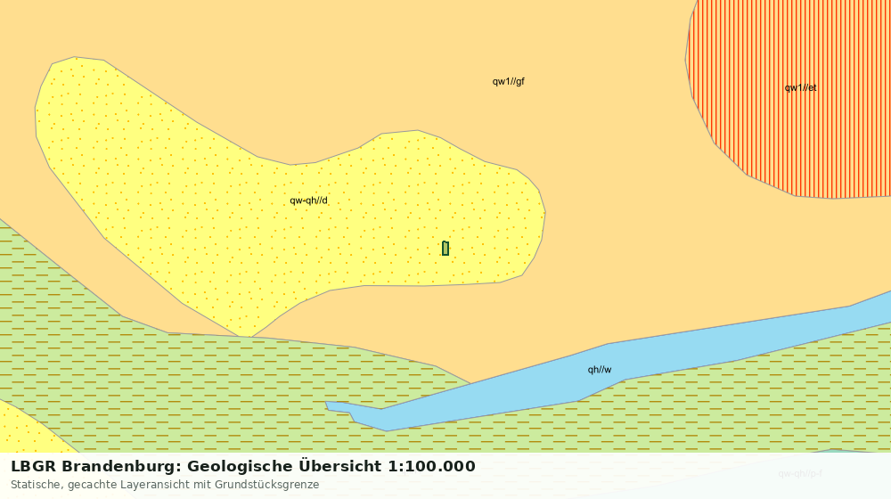 Statische Kartenansicht: LBGR Brandenburg: Geologische Übersicht 1:100.000