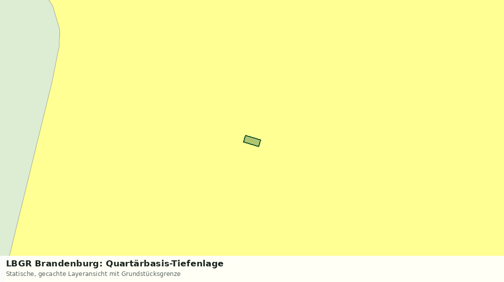 Statische Kartenansicht: LBGR Brandenburg: Quartärbasis-Tiefenlage