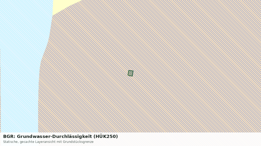 Statische Kartenansicht: BGR: Grundwasser-Durchlässigkeit (HÜK250)