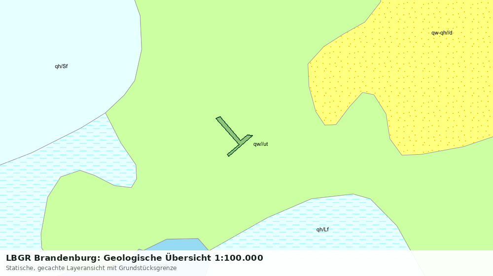 Statische Kartenansicht: LBGR Brandenburg: Geologische Übersicht 1:100.000
