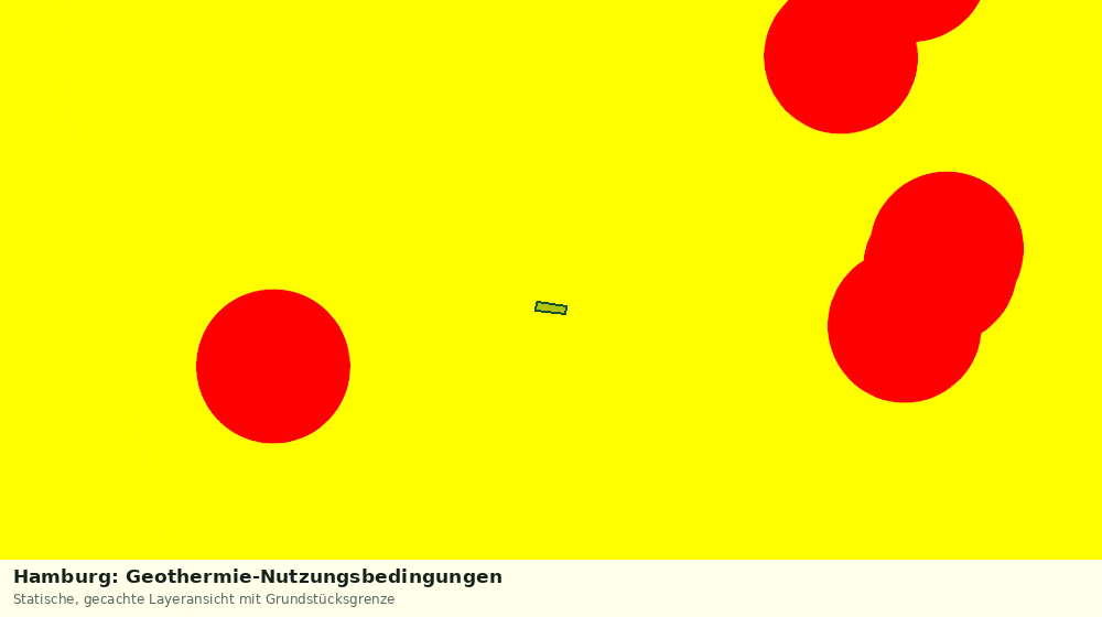 Statische Kartenansicht: Hamburg: Geothermie-Nutzungsbedingungen