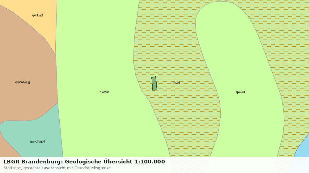Statische Kartenansicht: LBGR Brandenburg: Geologische Übersicht 1:100.000