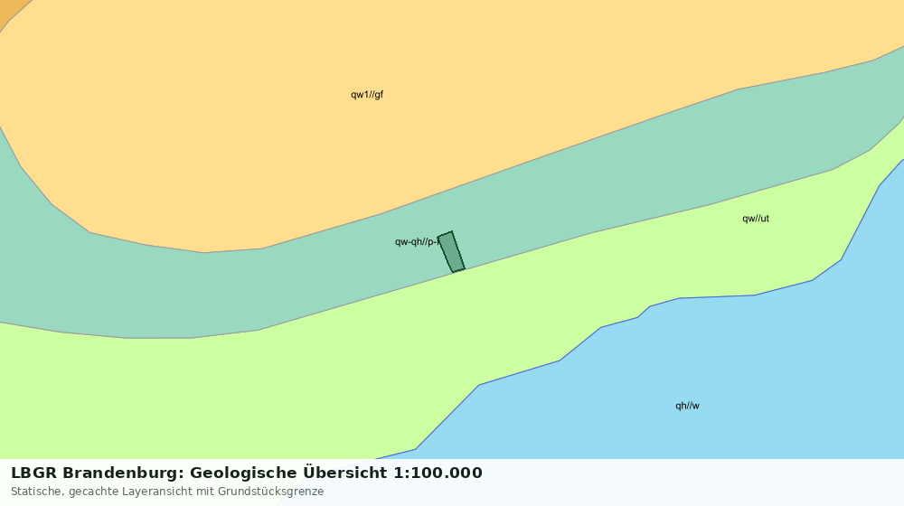 Statische Kartenansicht: LBGR Brandenburg: Geologische Übersicht 1:100.000
