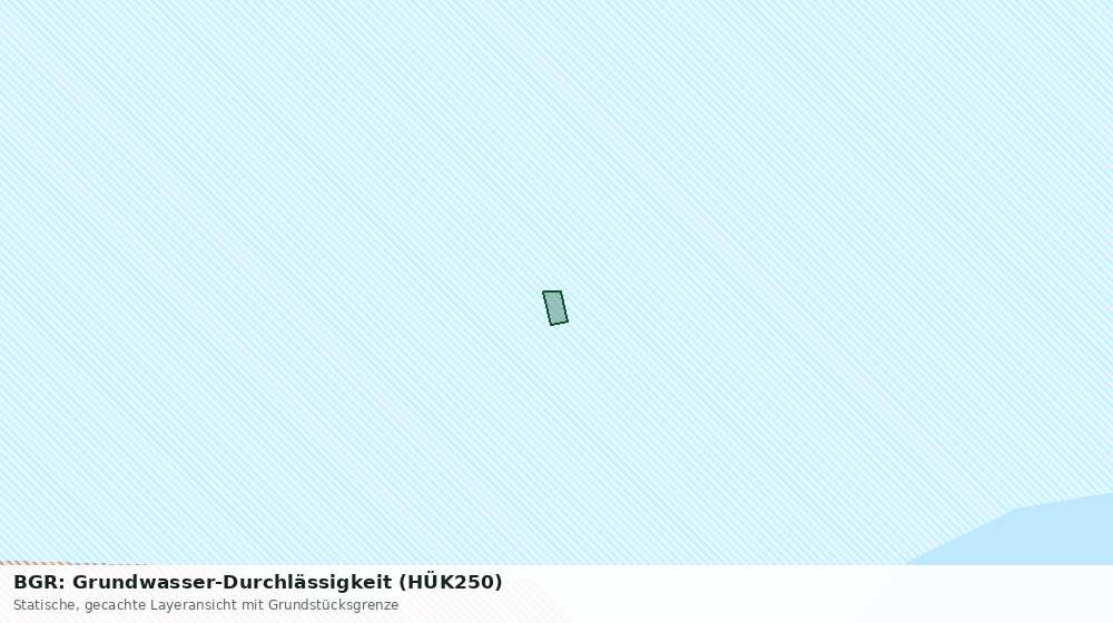 Statische Kartenansicht: BGR: Grundwasser-Durchlässigkeit (HÜK250)