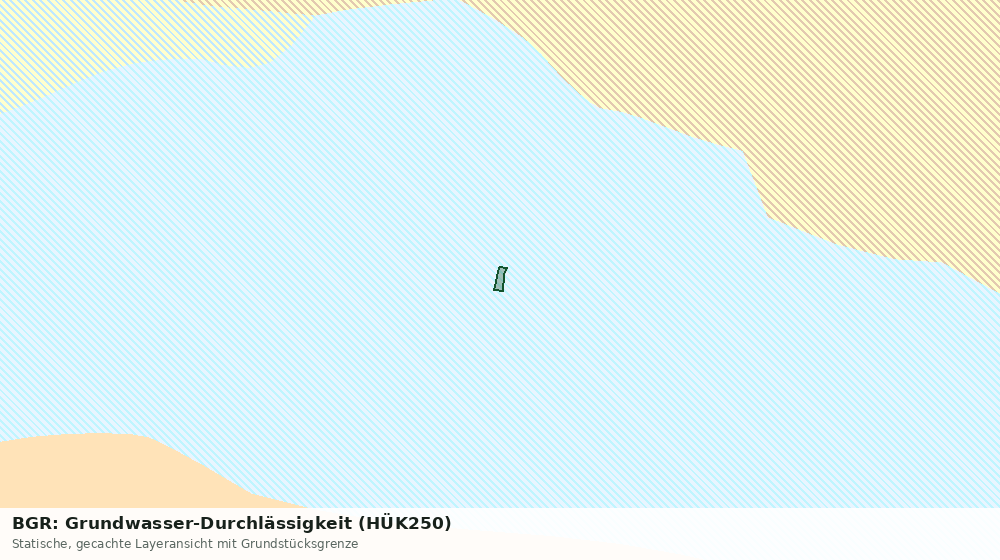 Statische Kartenansicht: BGR: Grundwasser-Durchlässigkeit (HÜK250)