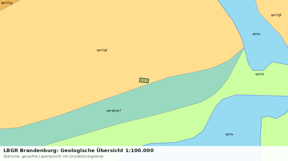Statische Kartenansicht: LBGR Brandenburg: Geologische Übersicht 1:100.000