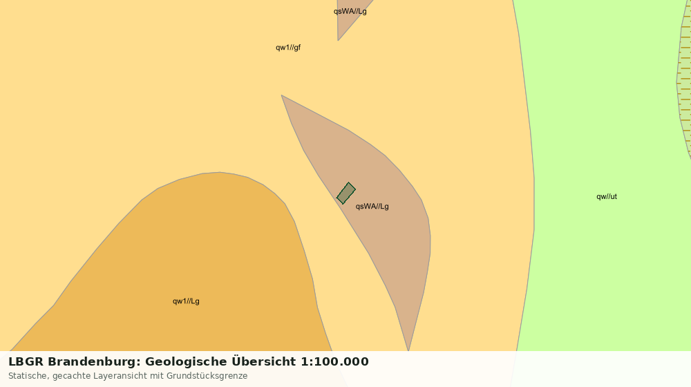 Statische Kartenansicht: LBGR Brandenburg: Geologische Übersicht 1:100.000