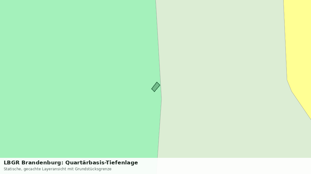 Statische Kartenansicht: LBGR Brandenburg: Quartärbasis-Tiefenlage