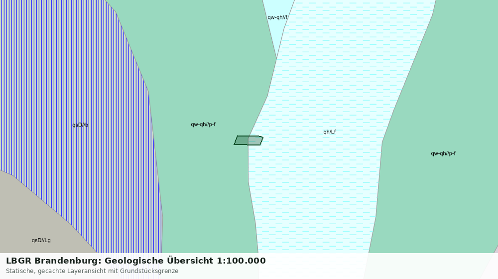 Statische Kartenansicht: LBGR Brandenburg: Geologische Übersicht 1:100.000