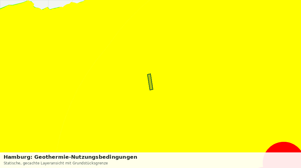 Statische Kartenansicht: Hamburg: Geothermie-Nutzungsbedingungen