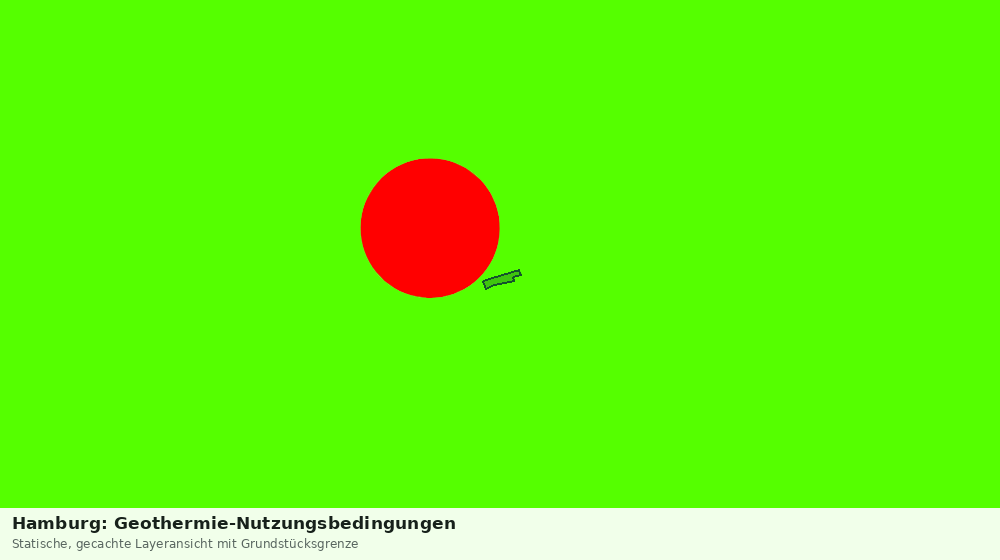 Statische Kartenansicht: Hamburg: Geothermie-Nutzungsbedingungen