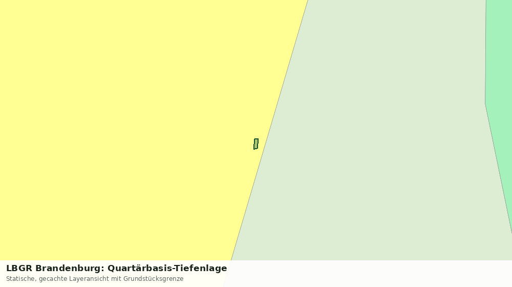 Statische Kartenansicht: LBGR Brandenburg: Quartärbasis-Tiefenlage