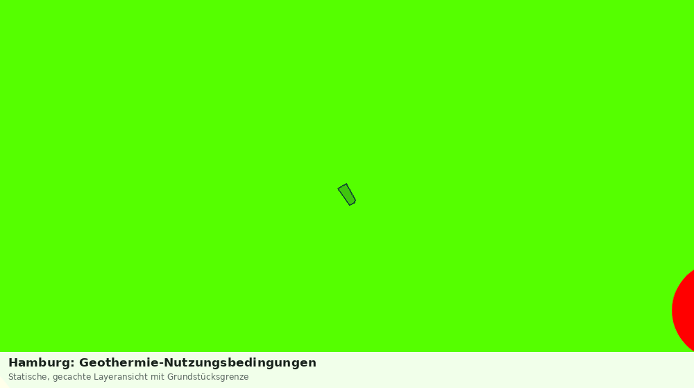 Statische Kartenansicht: Hamburg: Geothermie-Nutzungsbedingungen