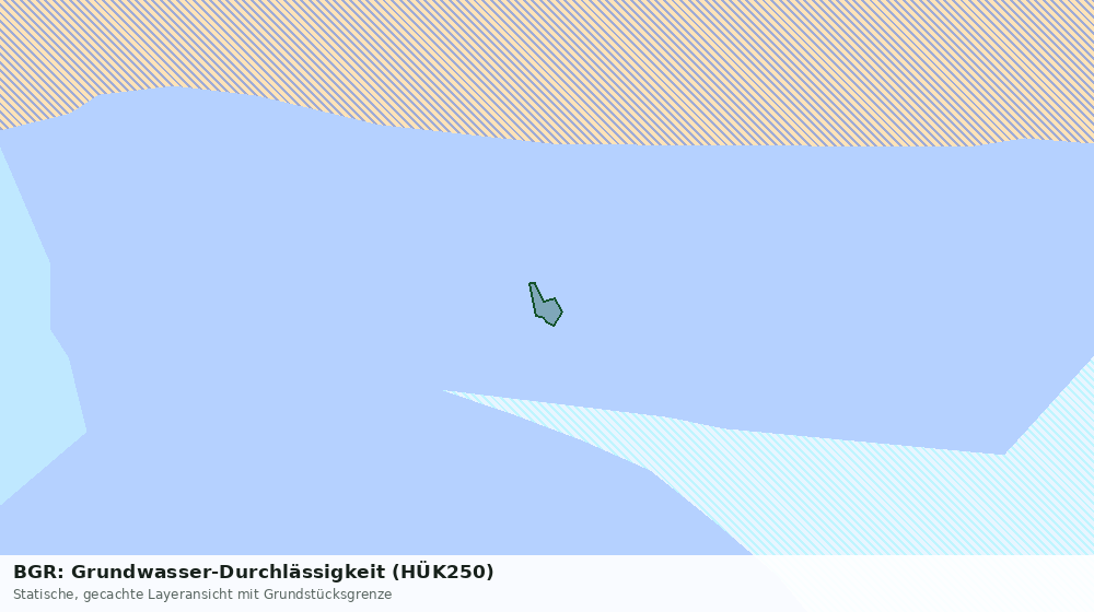 Statische Kartenansicht: BGR: Grundwasser-Durchlässigkeit (HÜK250)