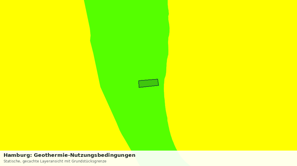Statische Kartenansicht: Hamburg: Geothermie-Nutzungsbedingungen