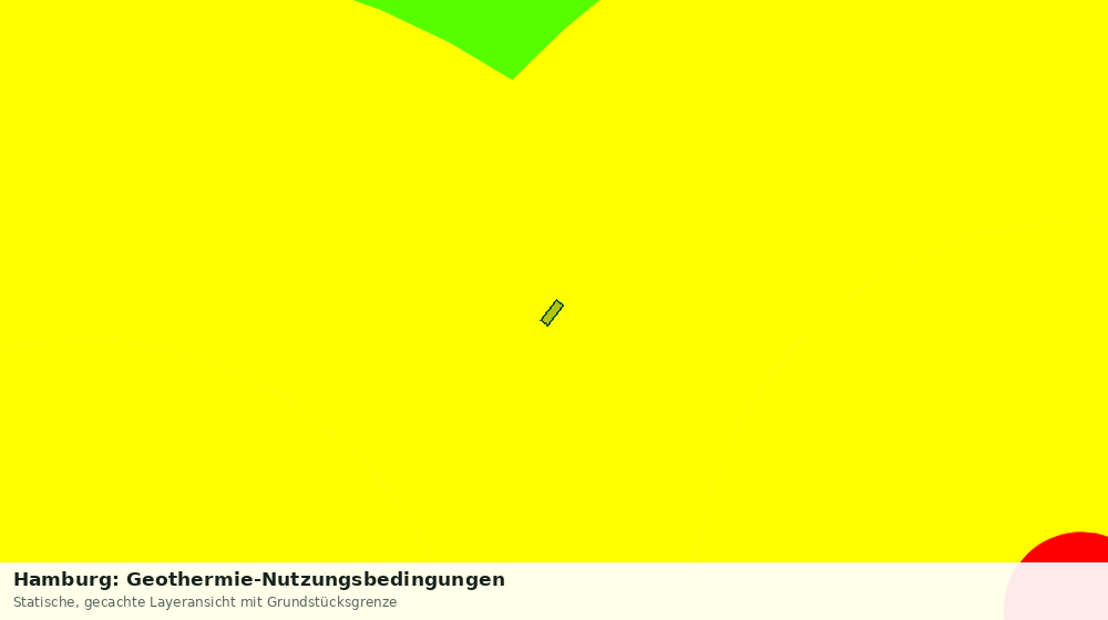 Statische Kartenansicht: Hamburg: Geothermie-Nutzungsbedingungen
