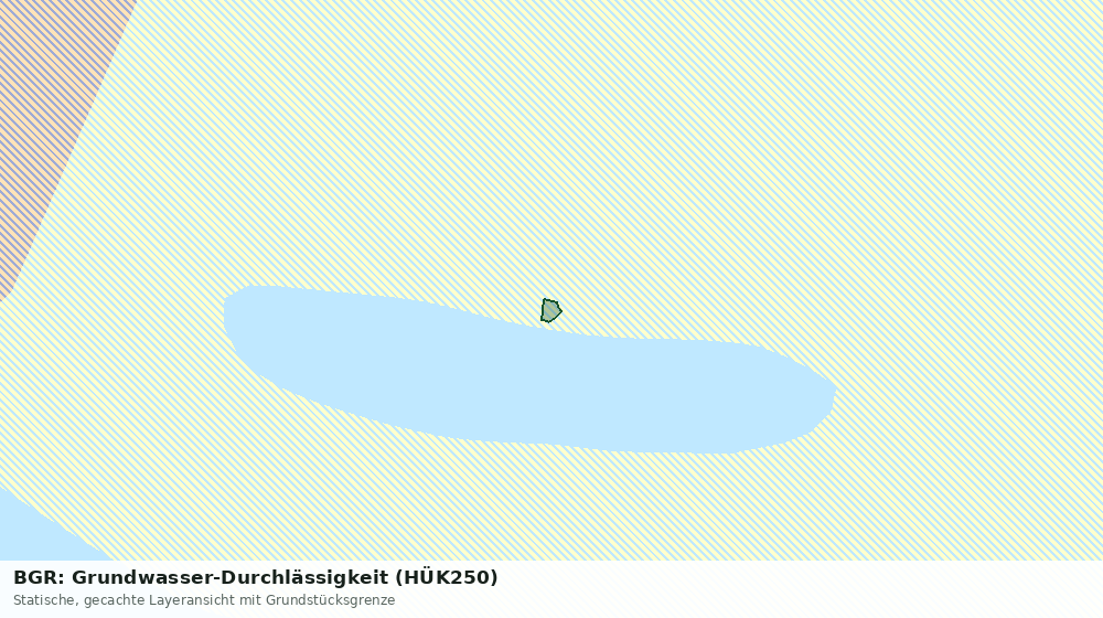 Statische Kartenansicht: BGR: Grundwasser-Durchlässigkeit (HÜK250)