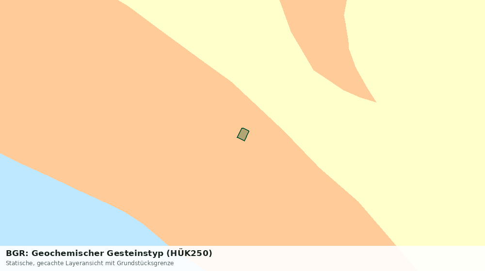 Statische Kartenansicht: BGR: Geochemischer Gesteinstyp (HÜK250)