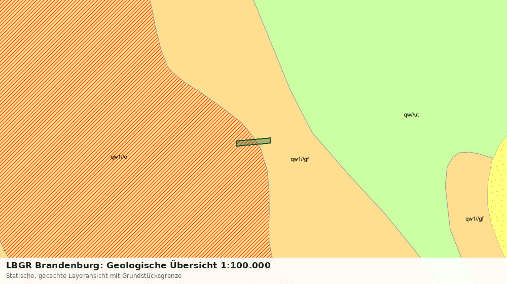 Statische Kartenansicht: LBGR Brandenburg: Geologische Übersicht 1:100.000