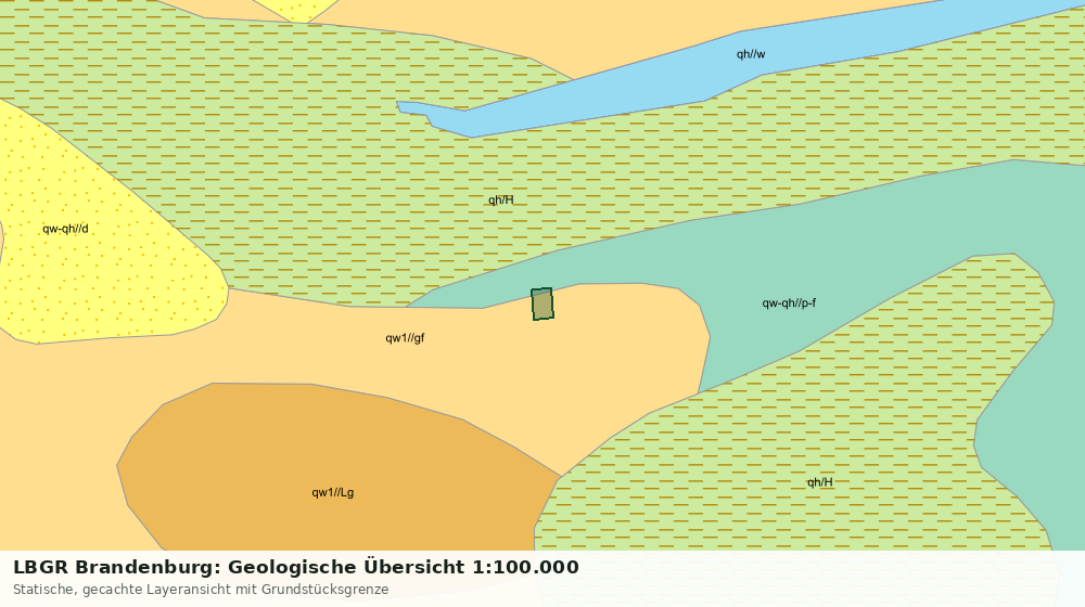 Statische Kartenansicht: LBGR Brandenburg: Geologische Übersicht 1:100.000