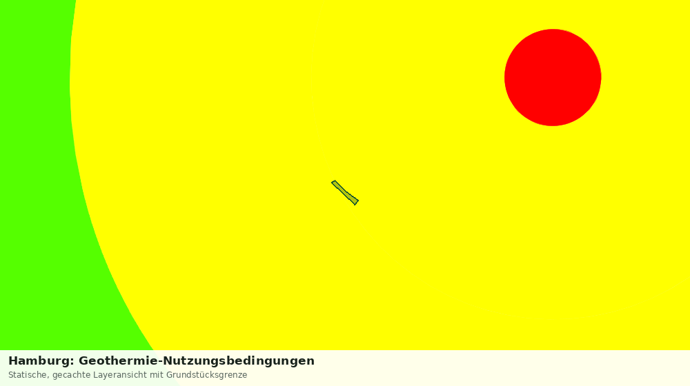 Statische Kartenansicht: Hamburg: Geothermie-Nutzungsbedingungen