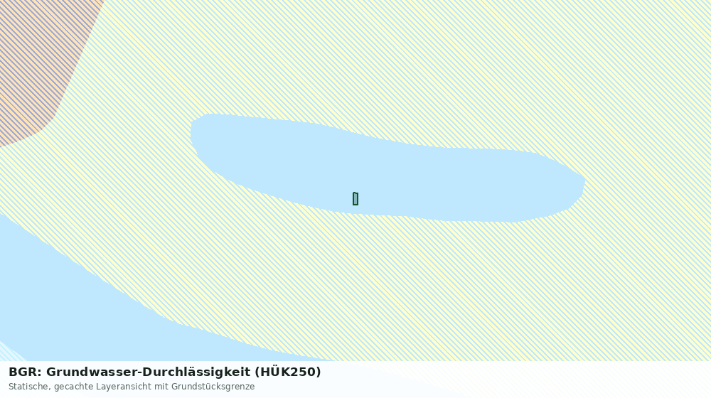Statische Kartenansicht: BGR: Grundwasser-Durchlässigkeit (HÜK250)