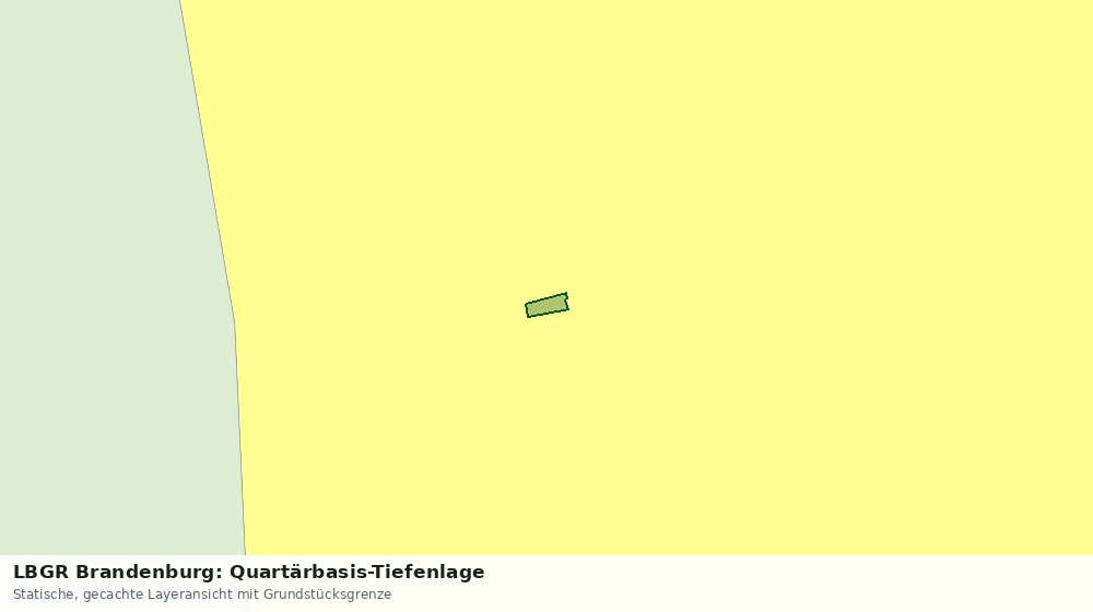 Statische Kartenansicht: LBGR Brandenburg: Quartärbasis-Tiefenlage