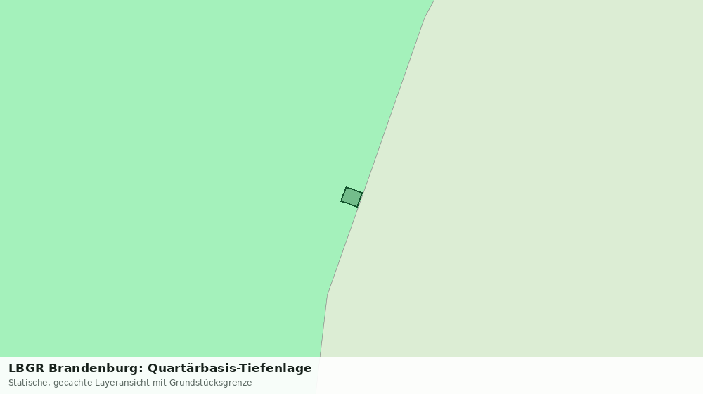 Statische Kartenansicht: LBGR Brandenburg: Quartärbasis-Tiefenlage