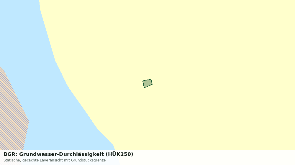 Statische Kartenansicht: BGR: Grundwasser-Durchlässigkeit (HÜK250)