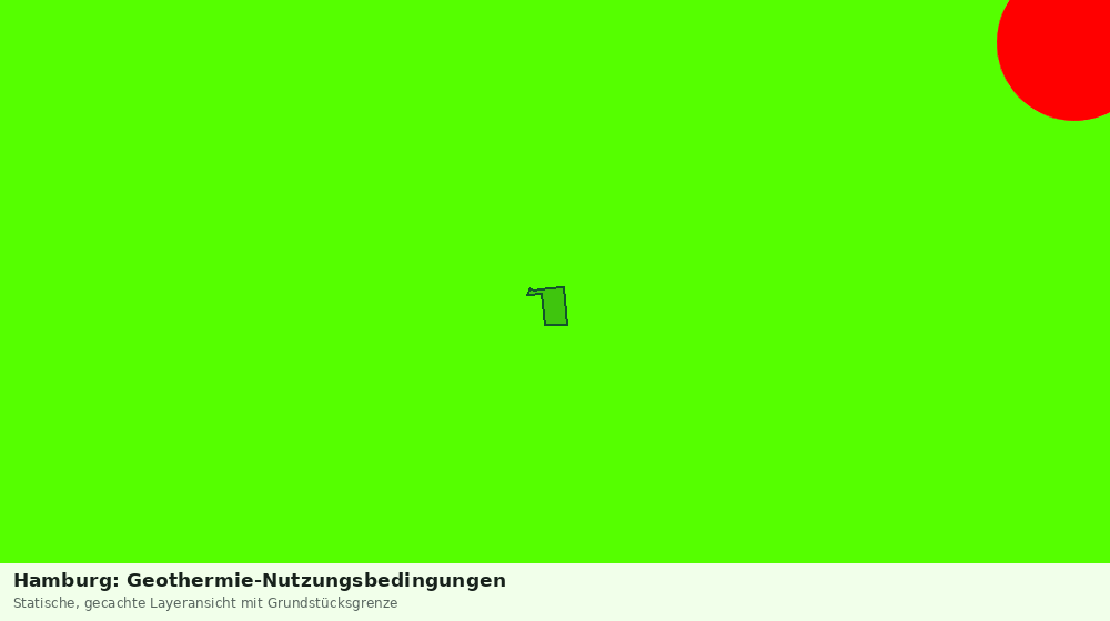 Statische Kartenansicht: Hamburg: Geothermie-Nutzungsbedingungen