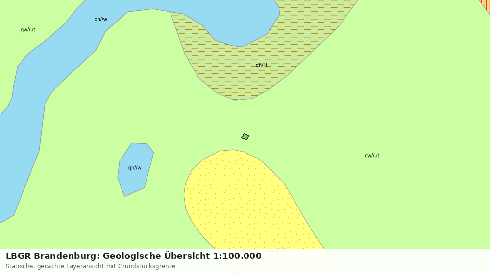 Statische Kartenansicht: LBGR Brandenburg: Geologische Übersicht 1:100.000